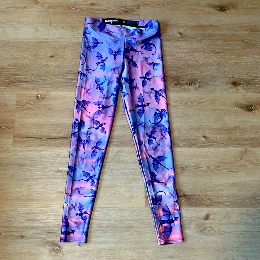 Blackmilk Rare Here Be She Dragons Leggings Size Medium Great Condition